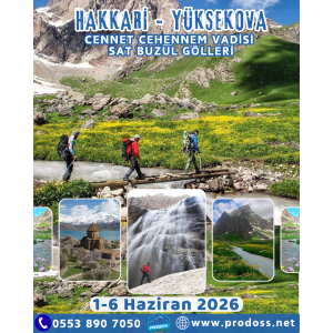 HAKKÂRİ - YÜKSEKOVA - SAT GÖLLERİ - CİLO DAĞLARI & VAN Doğa Yürüyüşü ve Gezisi / 1-5 Haziran 2026